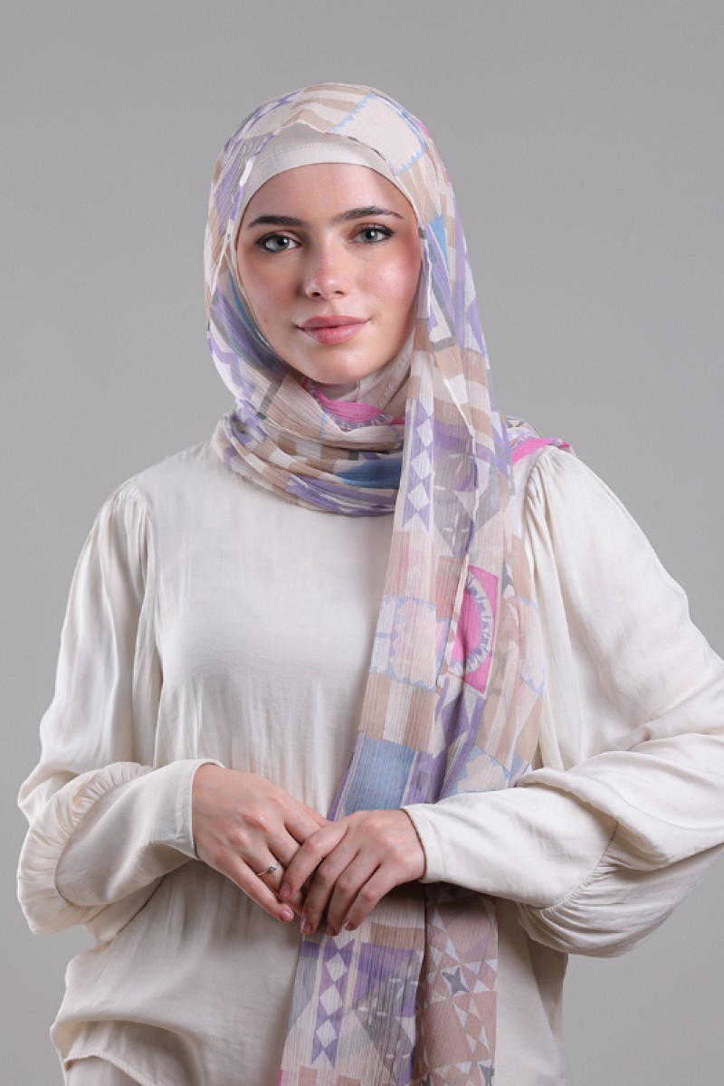 Umayyad - Printed Plus Crinkled Chiffon