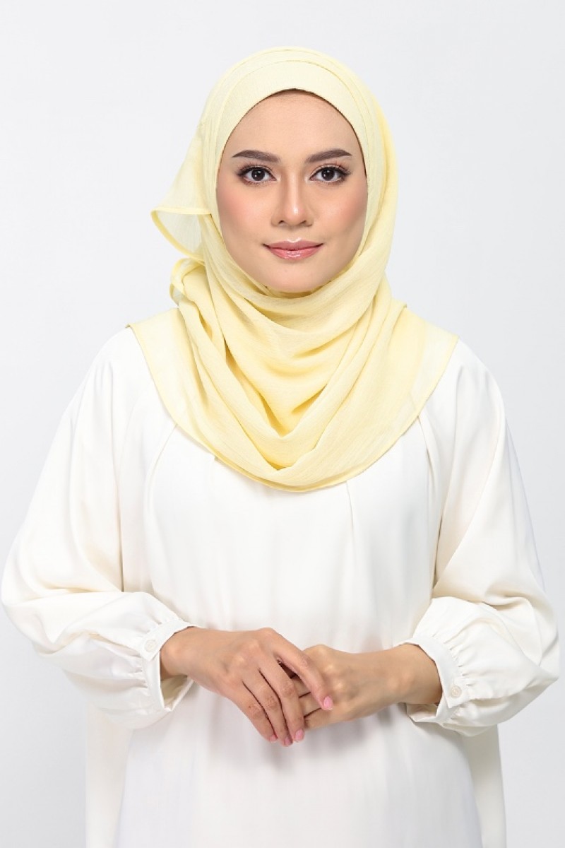 Vanilla - Plain Crinkled Chiffon