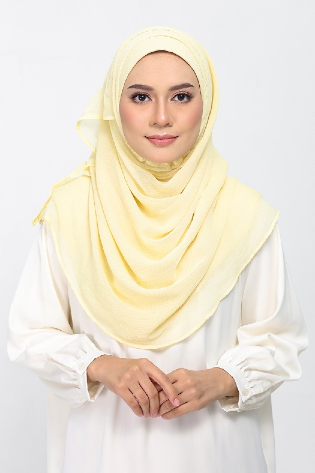 Vanilla - Plain Crinkled Chiffon
