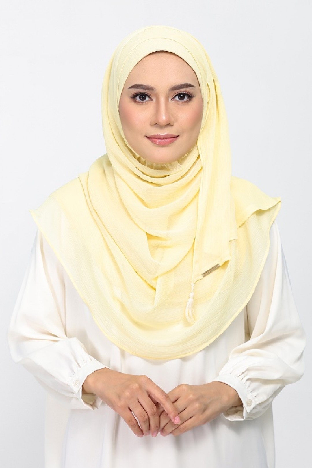 Vanilla - Plain Crinkled Chiffon