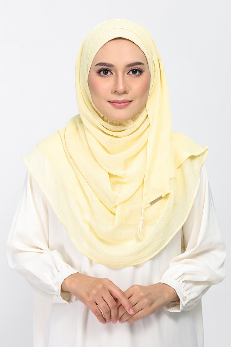 Vanilla - Plain Crinkled Chiffon