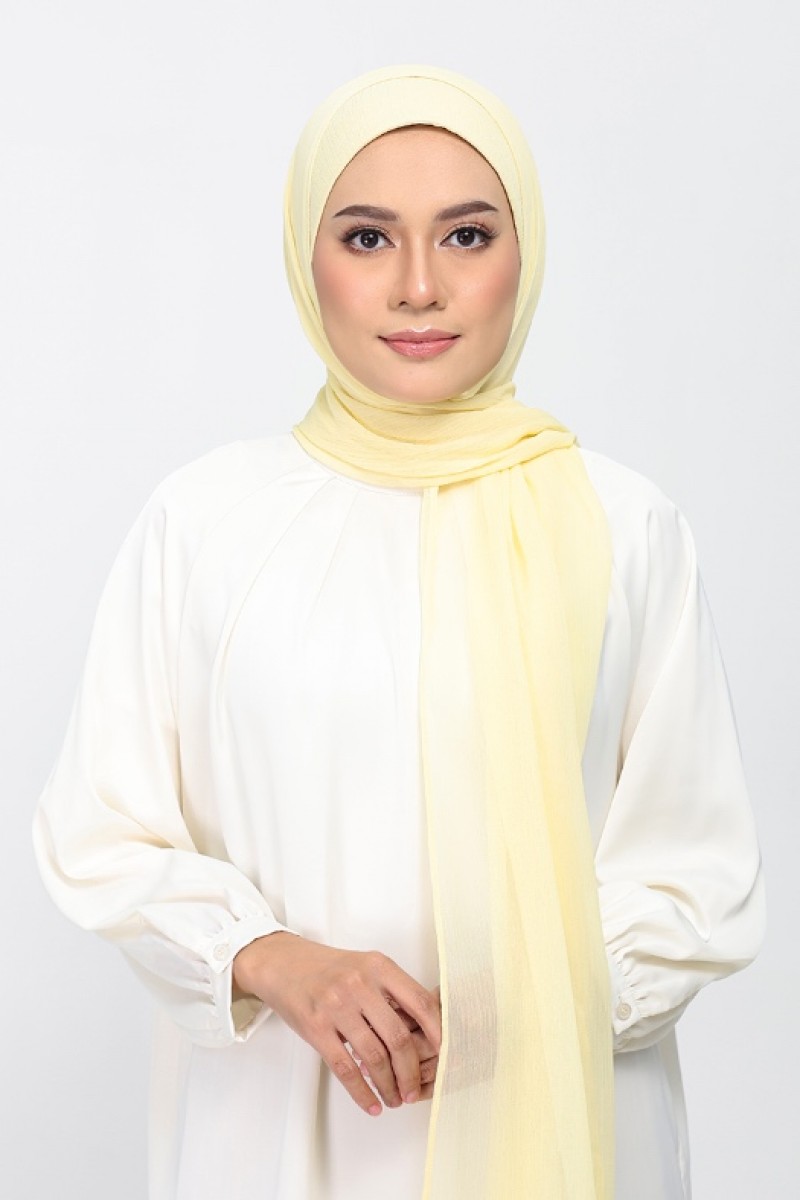 Vanilla - Plain Crinkled Chiffon