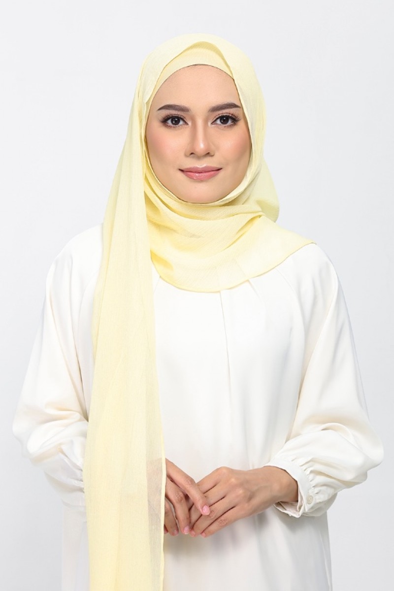 Vanilla - Plain Crinkled Chiffon