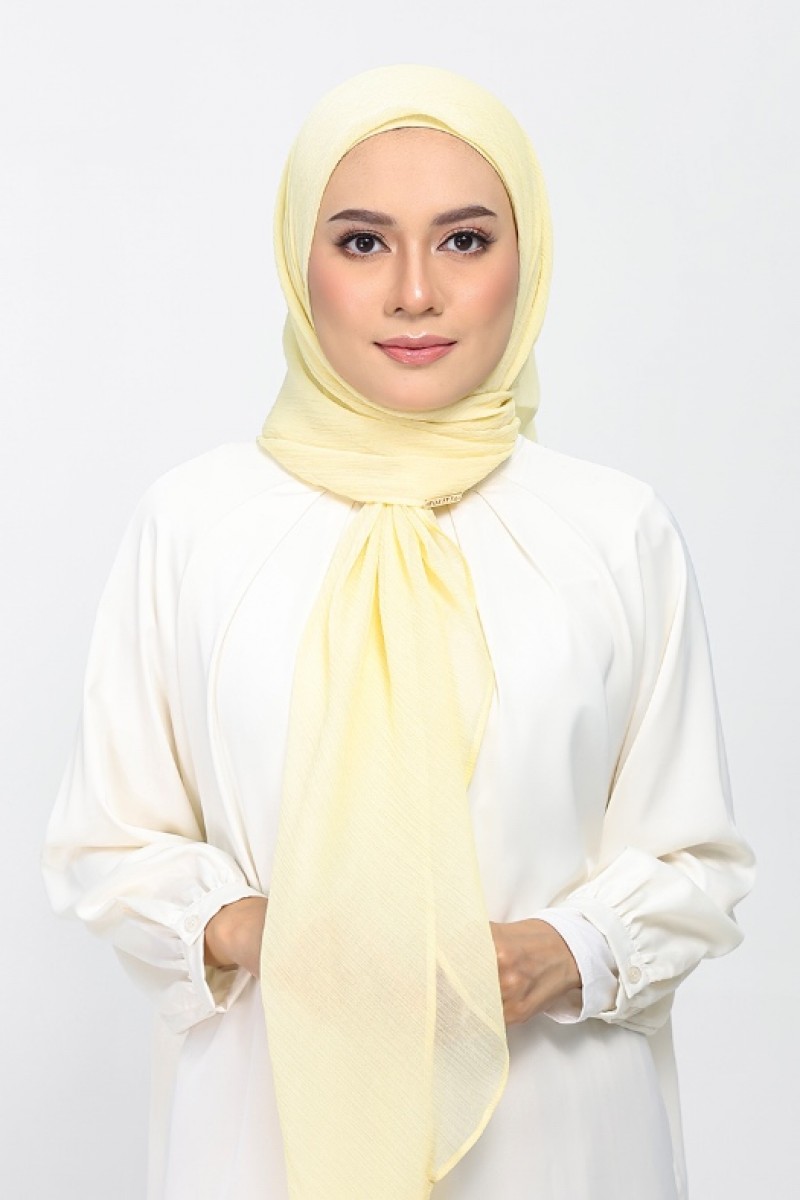 Vanilla - Plain Crinkled Chiffon