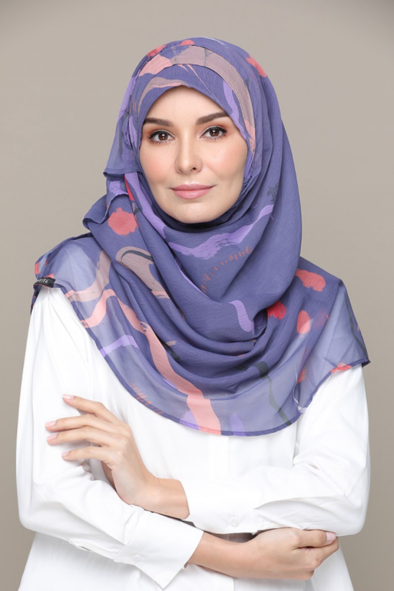 Velvet Ink - Printed HD Smooth Chiffon
