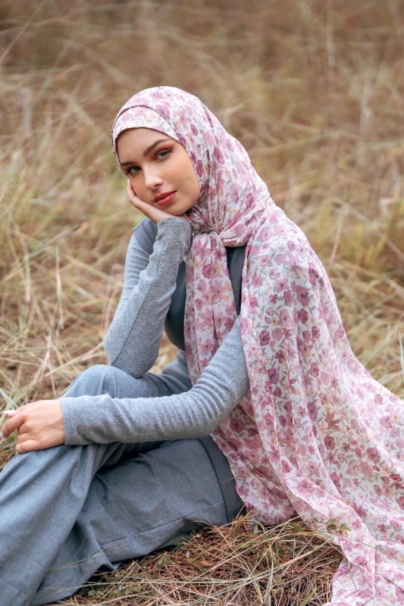 Wildrose - Printed Plus Crinkled Chiffon