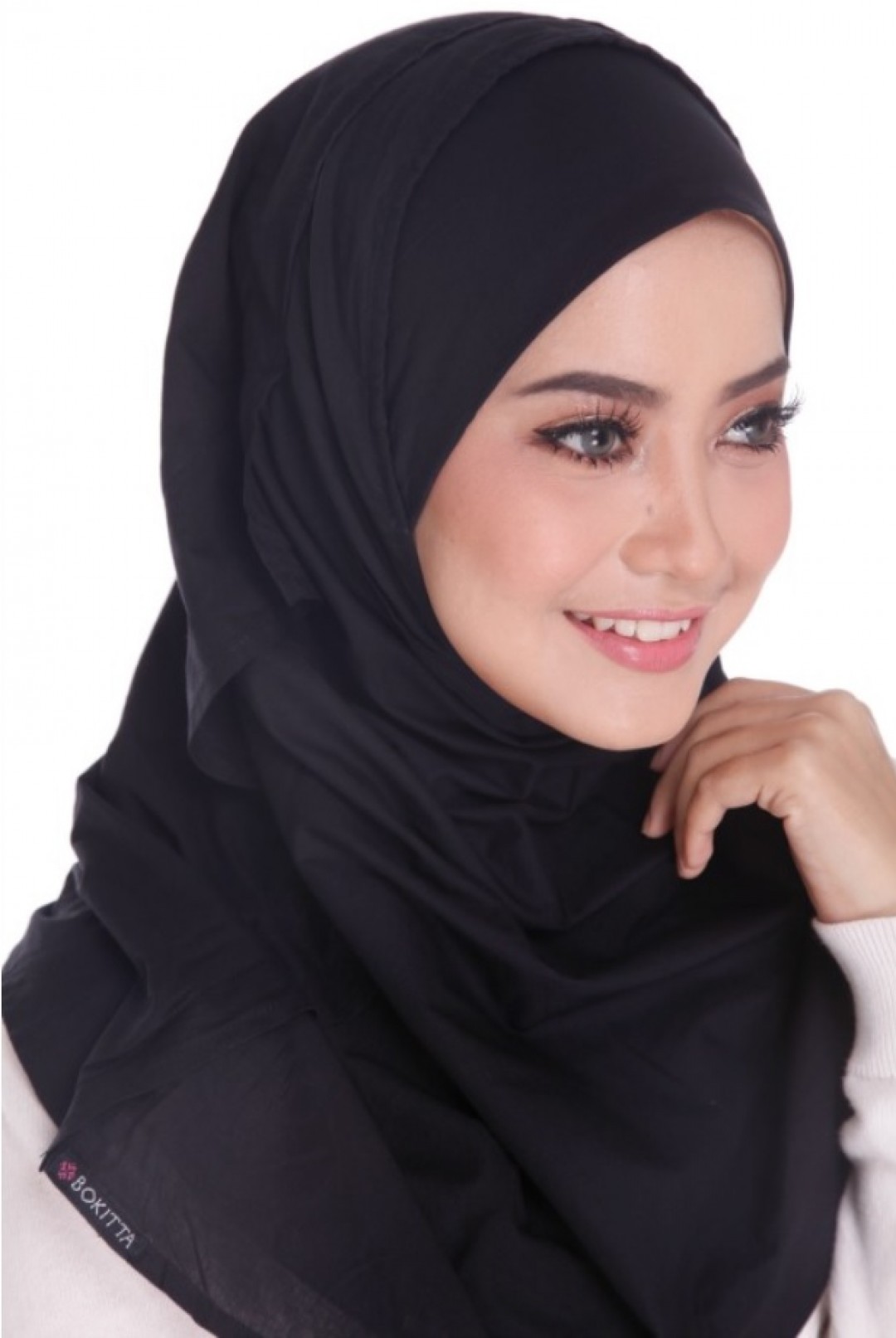 Black - Plain Chiffon