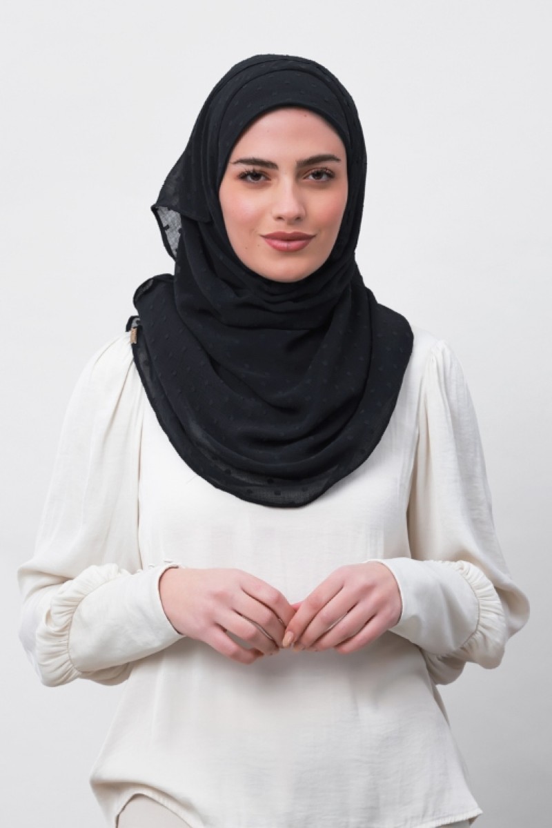 Granite - Plain Mosaic Butti Chiffon