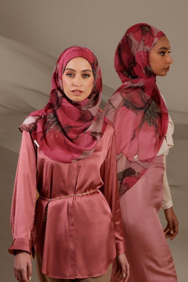 Wardah - Printed Crinkled Chiffon
