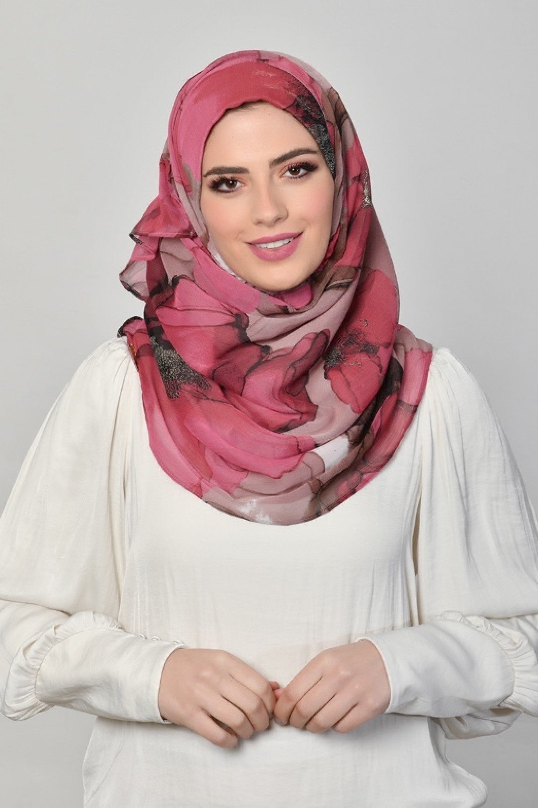 Wardah - Printed Crinkled Chiffon