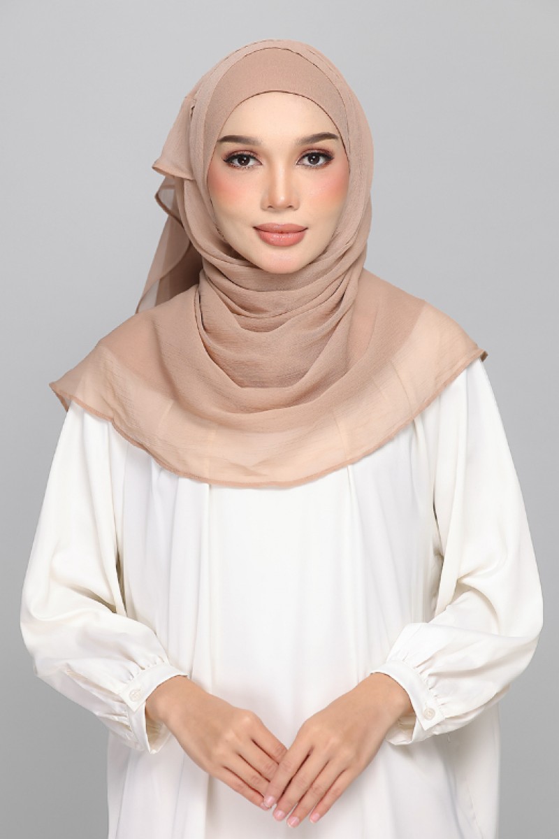 Warm Taupe - BASICS Plain Lite Chiffon