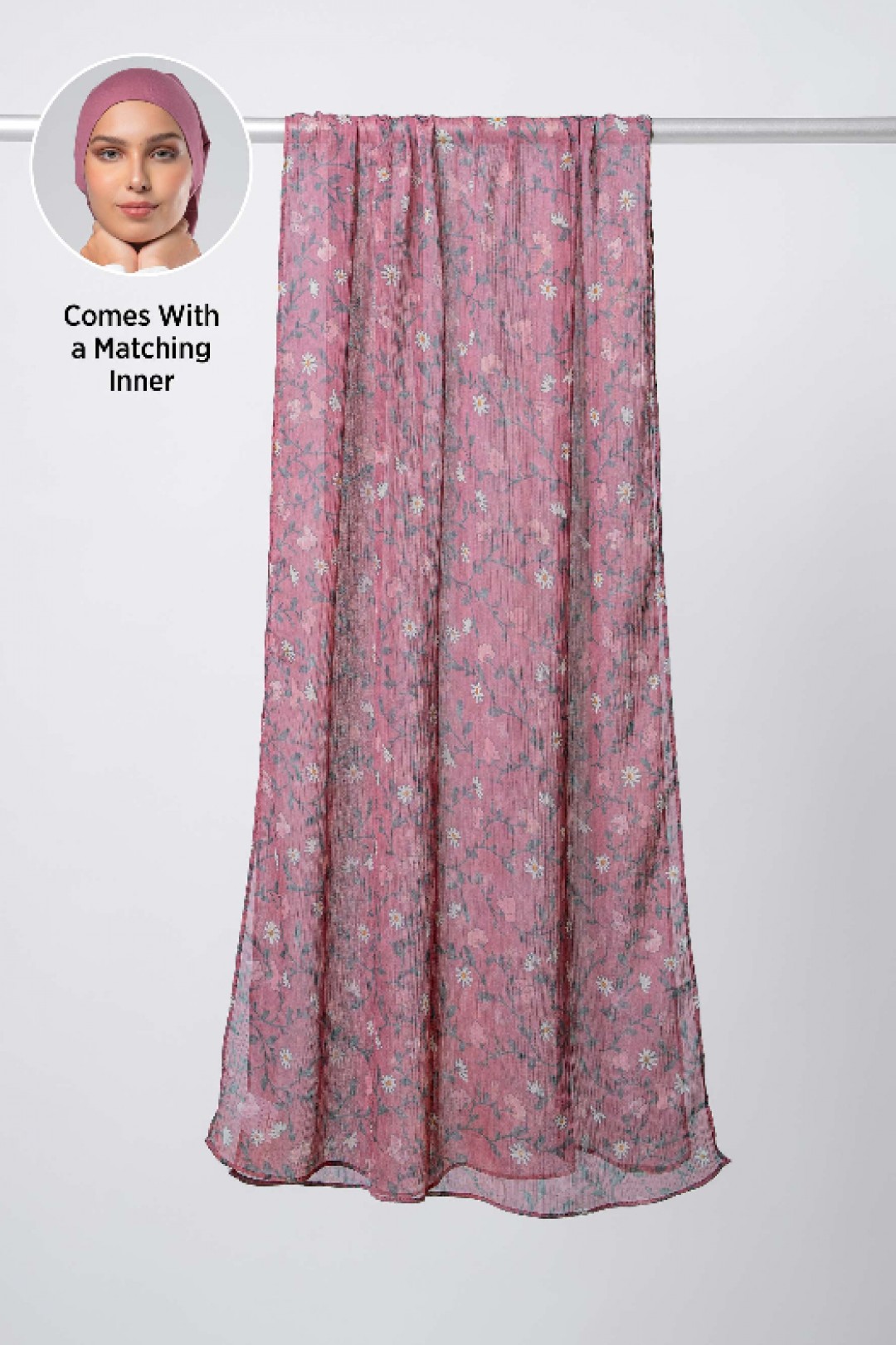 Wild Blush - Printed Plus Crinkled Chiffon