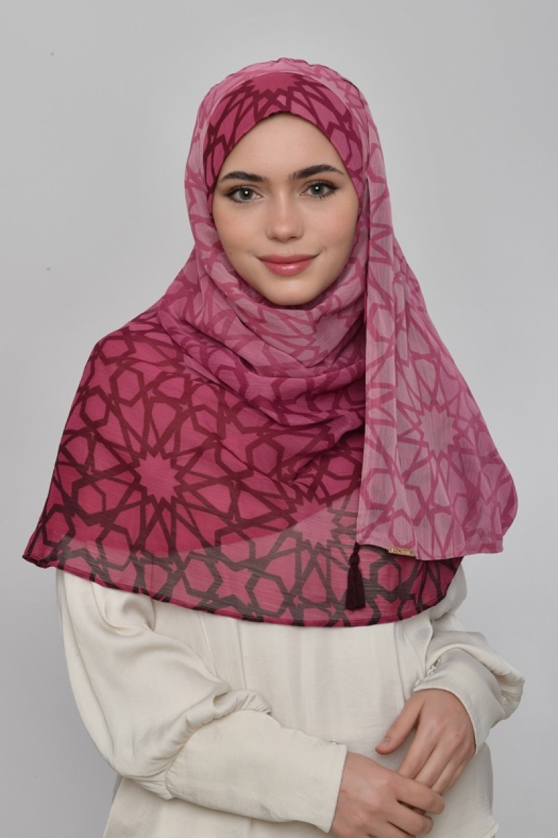 Yaqout - Printed Plus Crinkled Chiffon