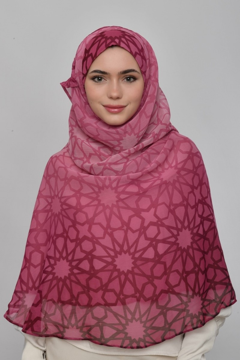 Yaqout - Printed Plus Crinkled Chiffon