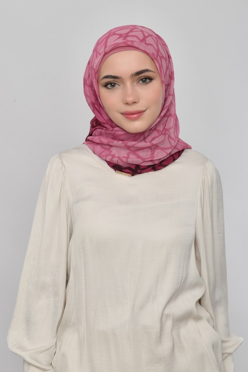 Yaqout - Printed Plus Crinkled Chiffon