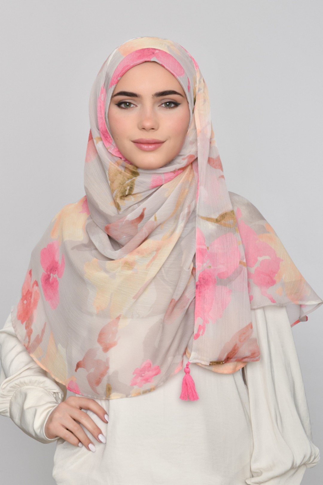 Zahra - Printed Crinkled Chiffon