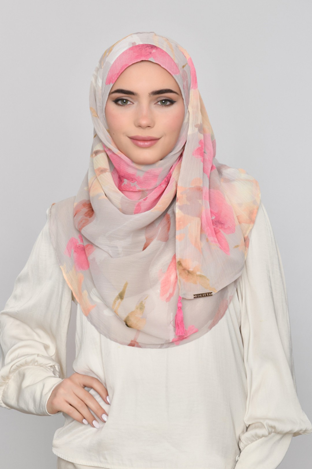 Zahra - Printed Crinkled Chiffon