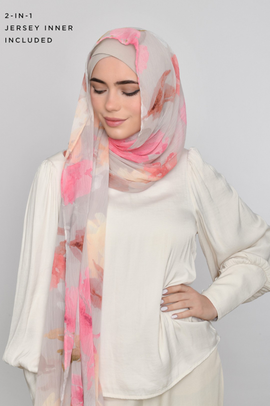 Zahra - Printed Crinkled Chiffon