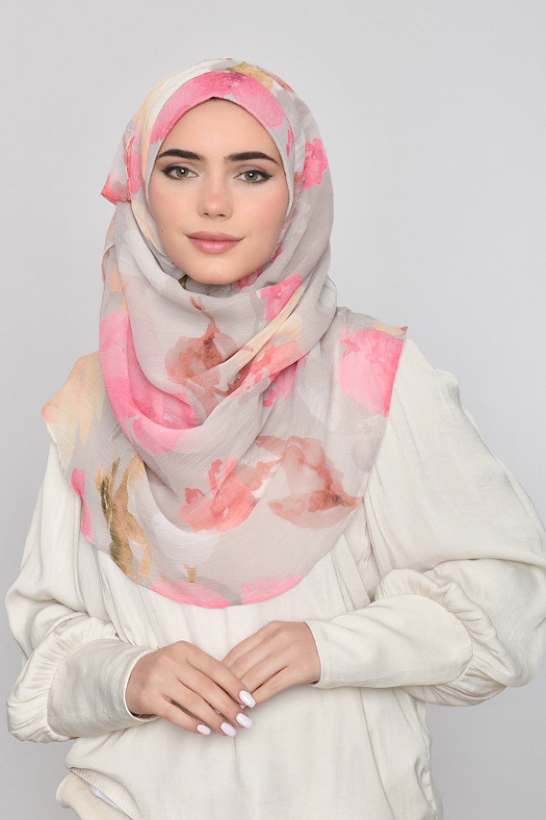 Zahra - Printed Crinkled Chiffon
