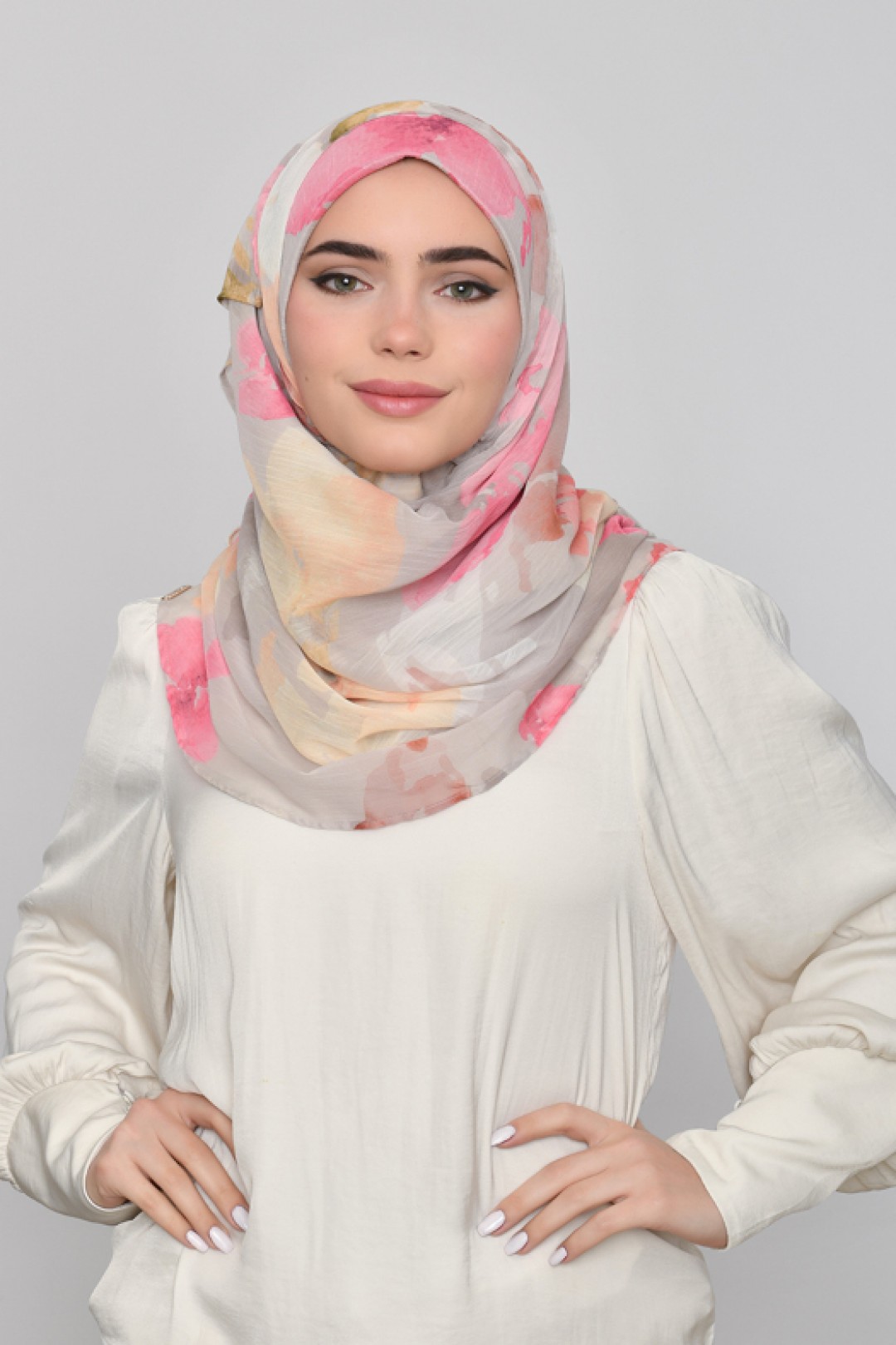 Zahra - Printed Crinkled Chiffon