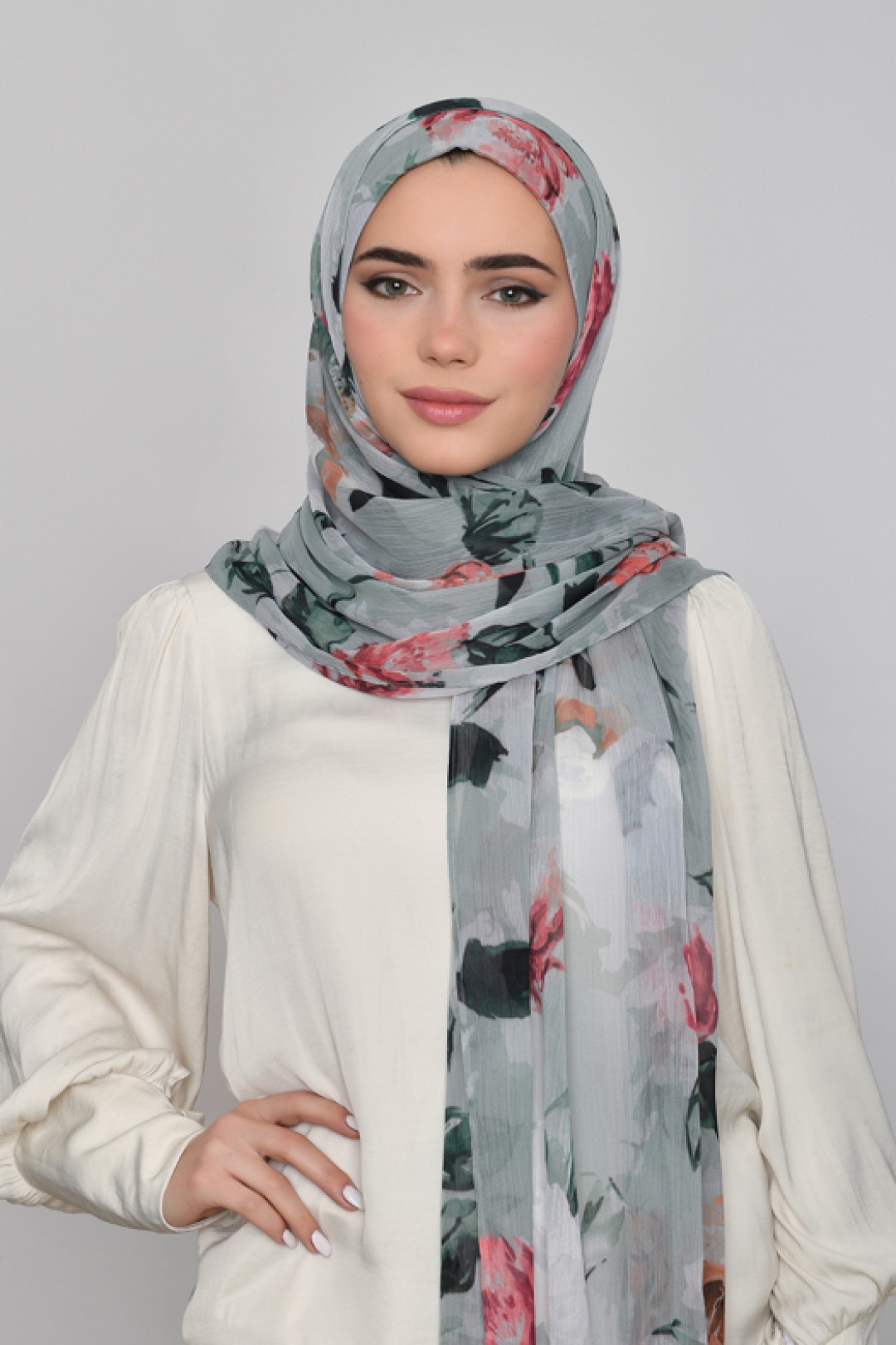 Zaytuna - Printed Crinkled Chiffon