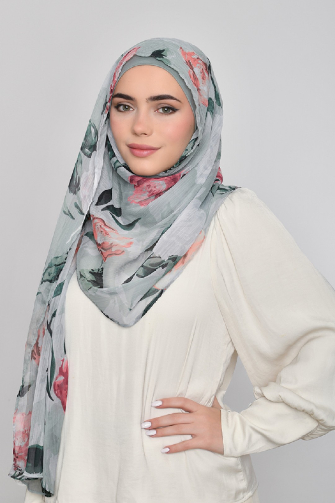 Zaytuna - Printed Crinkled Chiffon