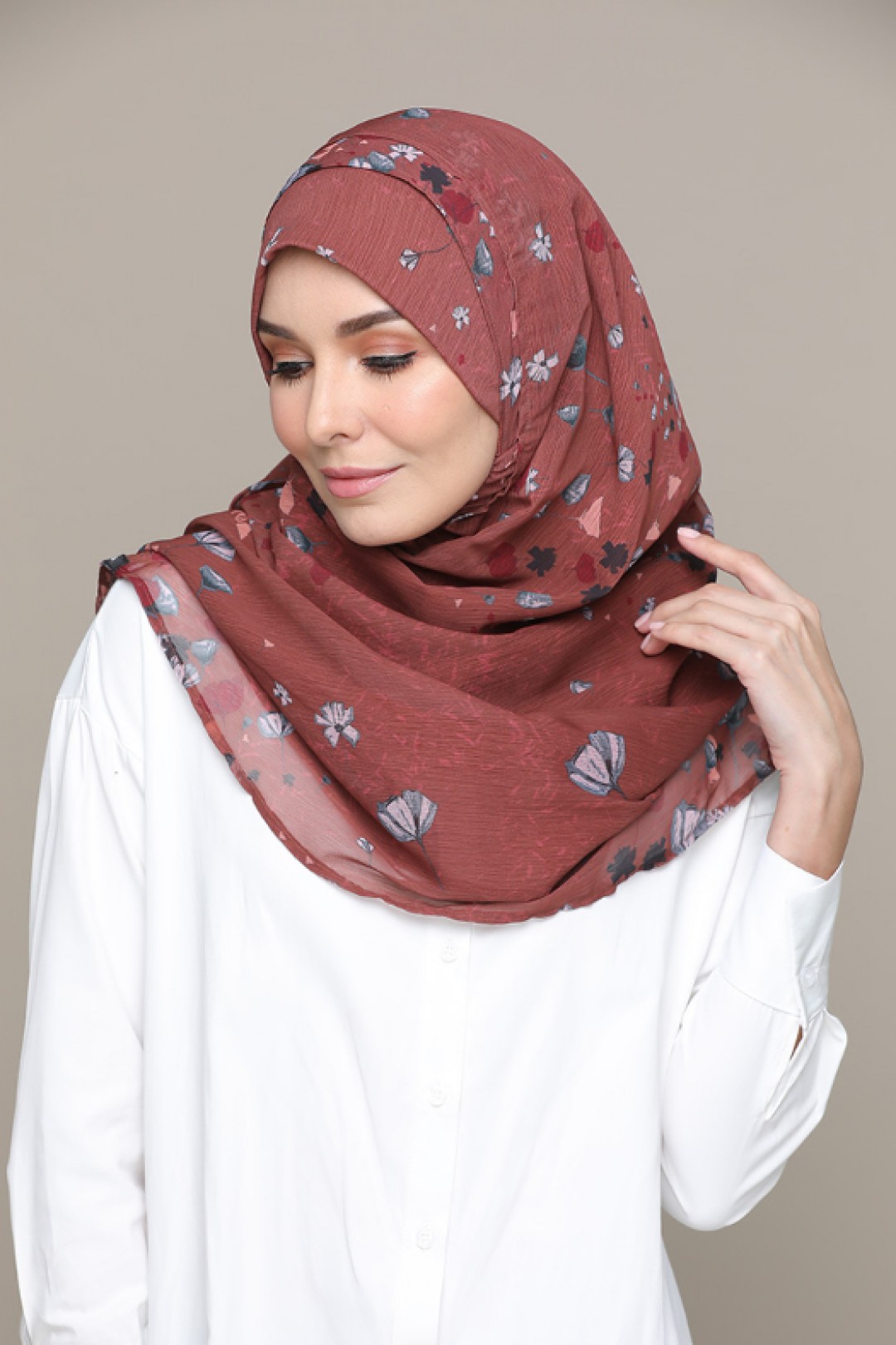 Rush Rust – Printed HD Smooth Chiffon