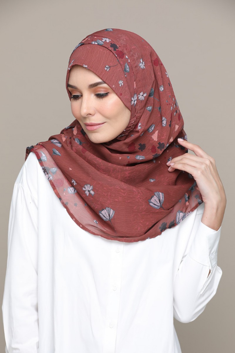 Rush Rust – Printed HD Smooth Chiffon