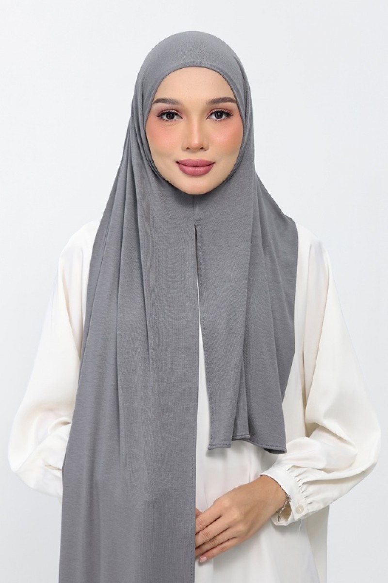 Dark Gray - Plain Micromodal Jersey