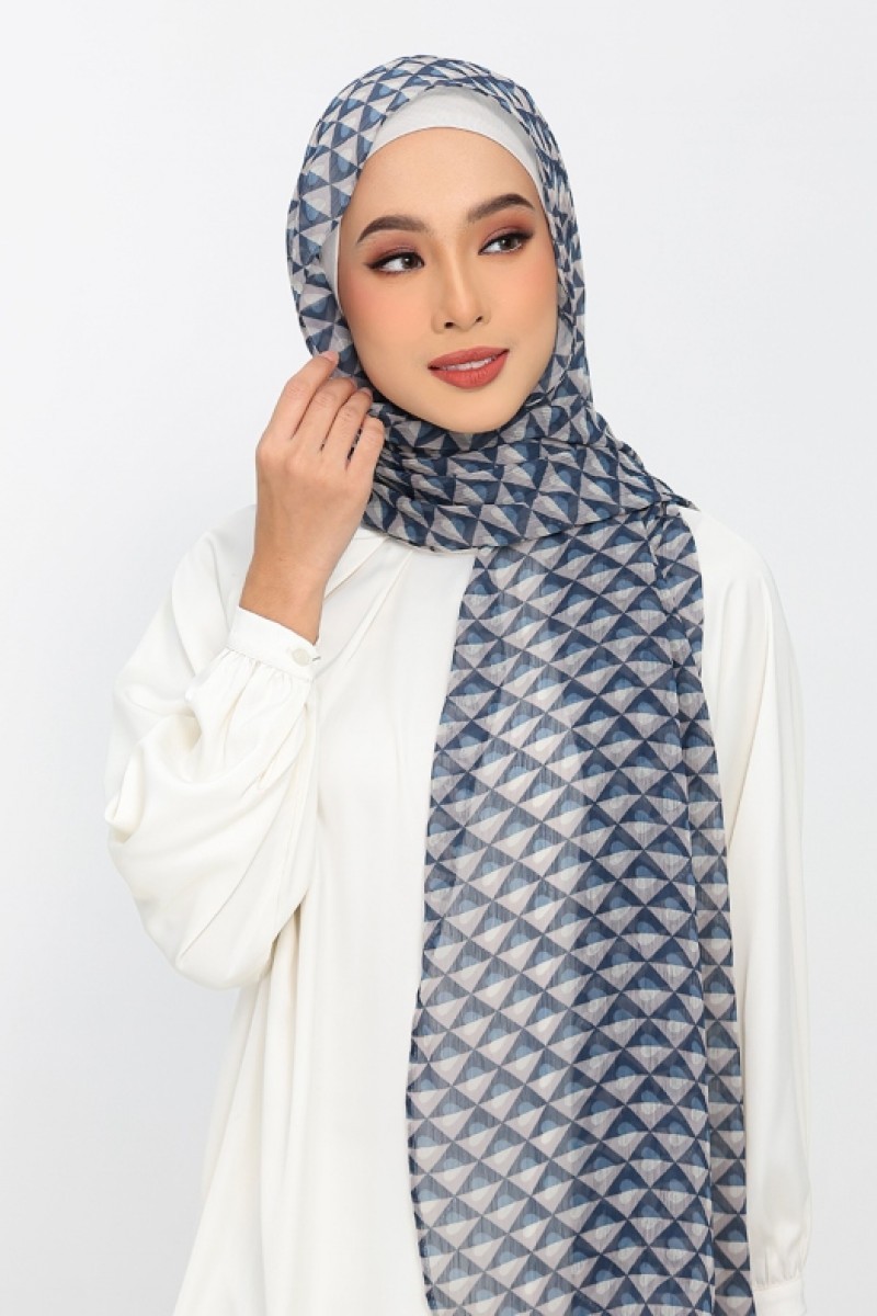 Hearts Denim - Printed Plus Crinkled Chiffon