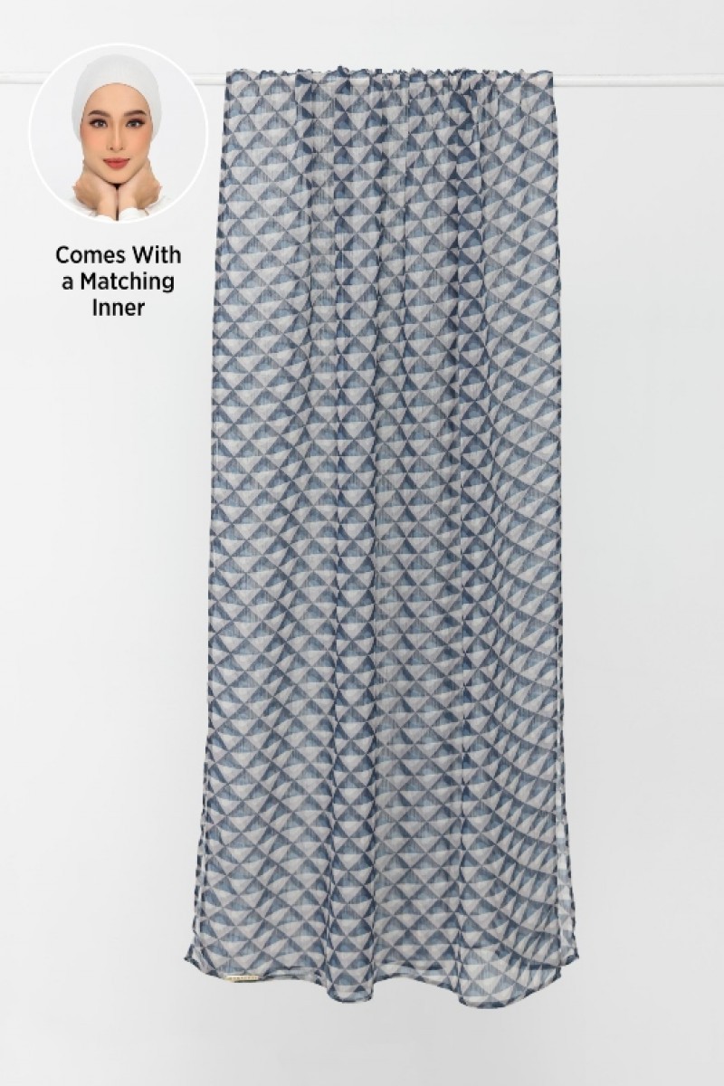 Hearts Denim - Printed Plus Crinkled Chiffon