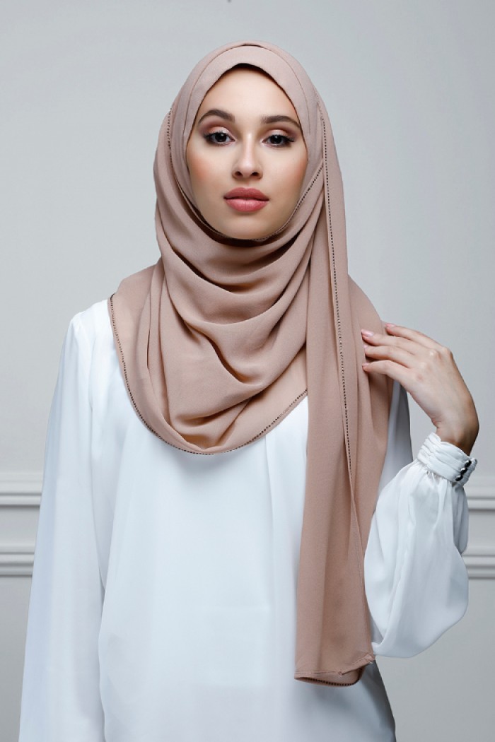 Chai - Plain With Crystals Georgette