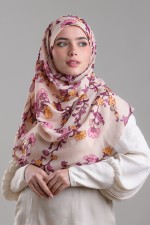 Nasir - Printed Plus Crinkled Chiffon with Foil