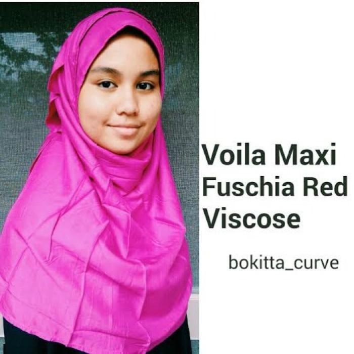 Fuschia Red - Plain Viscose - Voila Maxi